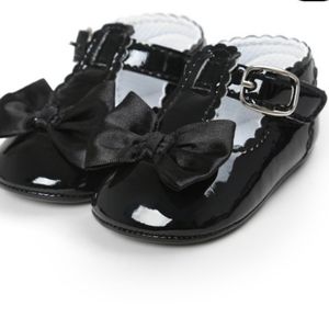 Baby Girls Bowknot Mary Jane Flats Soft Rubber